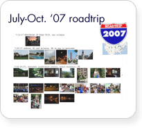 July - Oct. 2007, roadtrip
